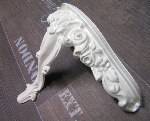 Console baroque blanche - console, m