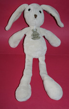 HISTOIRE D'OURS DOUDOU PELUCHE LAPIN ECRU BLANC LONGUES JAMBES EXCEL. ETAT