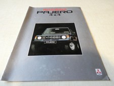Brochure MITSUBISHI PAJERO 4 x 4 de 01 / 1983