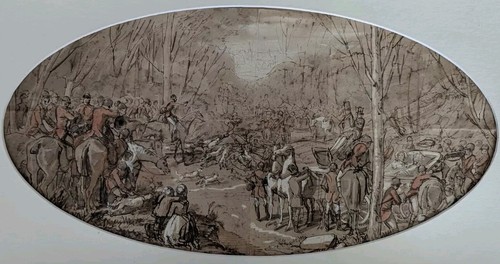 Dessin ancien chasse - ,