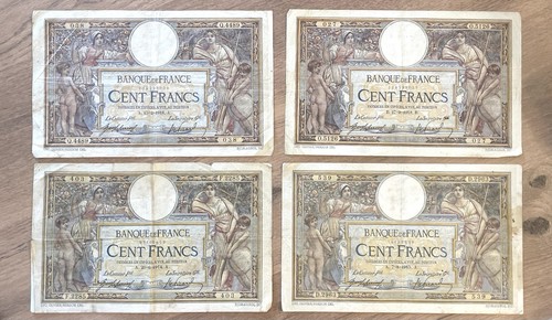 Lot billets banque france - billets, de