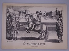 LE MANEGE ROYAL - A. de PLUVINEL. Gravures Crispin de Passe. Henri Veyrier. 1974
