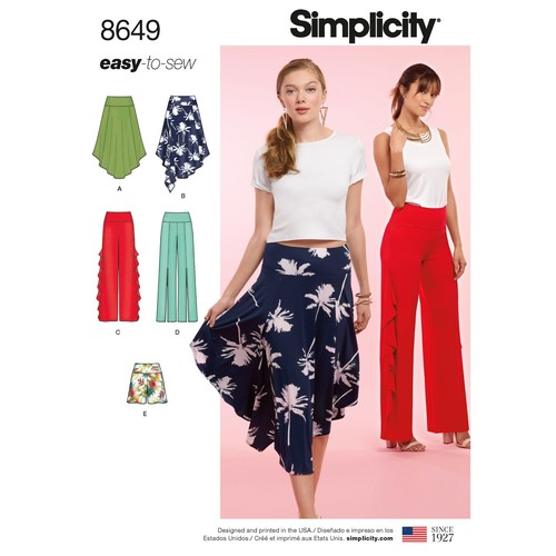 Simplicité 8649 pantalons - simplicité,