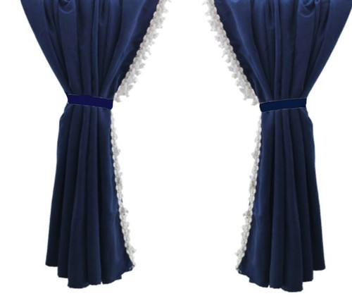 Rideaux intérieur bleus - bleus, 2