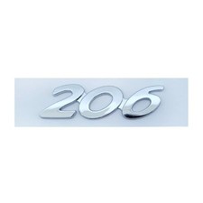 Logo Peugeot 206 Chrome