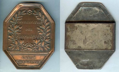 Plaque métier garde - -,