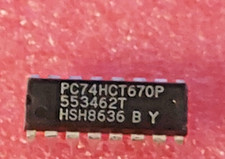 1pcs PC 74HCT670P 4x4 register