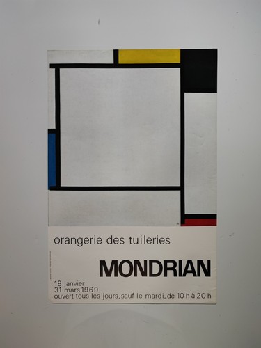 Mondrian affiche exposition - mondrian,