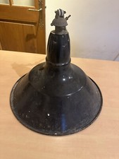 Ancienne Lampe Industriel Deco Loft Émaillée Vintage Tôle Garage