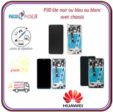 Ecran oem sur chassis Huawei  P30 Lite Noir-bleu-blanc