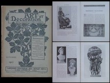 ART ET DECORATION -OCTOBRE 1907 LEMORDANT, ANN MACBETH, JESSIE NEWBERY, CARPEAUX