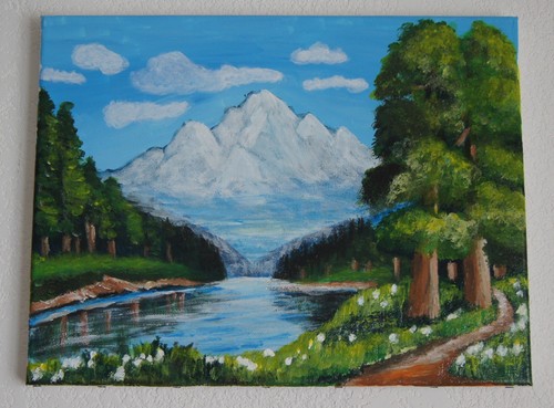 Tableau peinture acrylique sur - tableau,