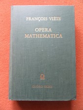 Livre ancien mathématiques: Opera mathematica, F. Viète