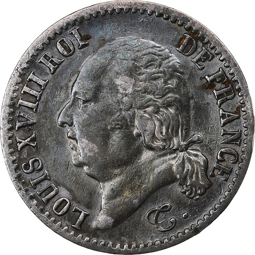 France louis xviii - france,, 1/4