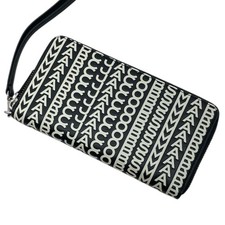 Portefeuille long noir blanc