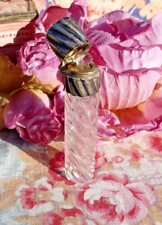 ANCIEN FLACON à SEL en ARGENT et CRISTAL torsadé XIXe