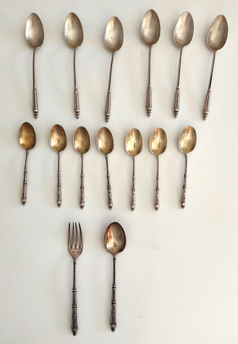 Lot couverts anciens - de,