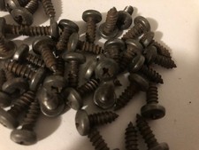 40 Petites Vis -Taraudeuse ou à Bois à Têtes Rondes Cruciforme En Acier