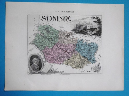 Somme carte géographique - carte,