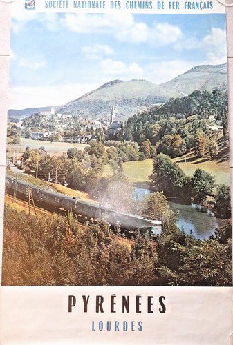 Affiche publicitaire sncf 1960 - affiche,
