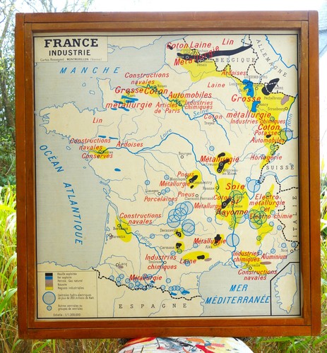 Ancienne carte géographie - carte,