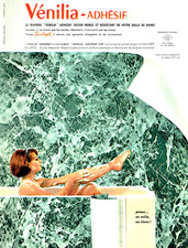 publicité Advertising  0922  1964  Vénilia-adhésif   le marbre  revetement mural