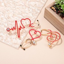  3 Pcs Accessoires Aide Soignante Broche Stéthoscope D'allaitement