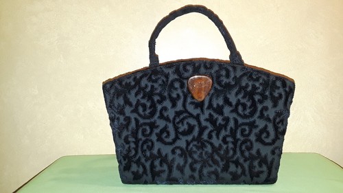 Vintage lewis velvet handbag - vintage,
