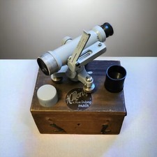 Ancien Coffret niveau de Géométre Theodolite H. Morin Paris Complet Outil Boîte 