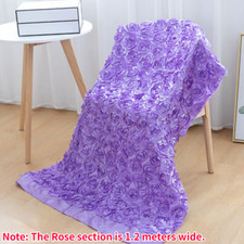 3D Rose Fleurs Tissu Mariage