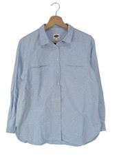 SCOUT Chemise à manches longues Dames Chemise T EU 38 bleu style décontracté