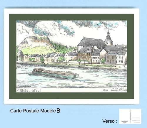 08183 carte postale - b,