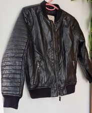 Zara Boys Veste Cuir Garçon 7 Ans 122 Cm TBE