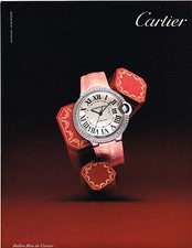 Publicité advertising  2011   CARTIER  collection Montres Ballon Bleu