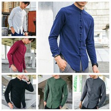 Hommes Ethnique Chemise Coton
