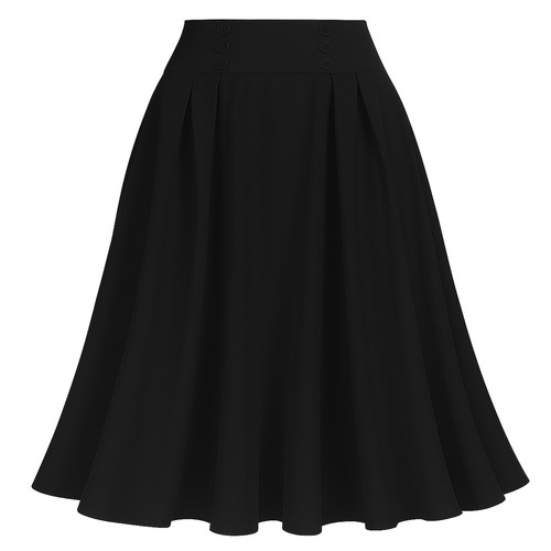 Jupe plissée taille haute - a,