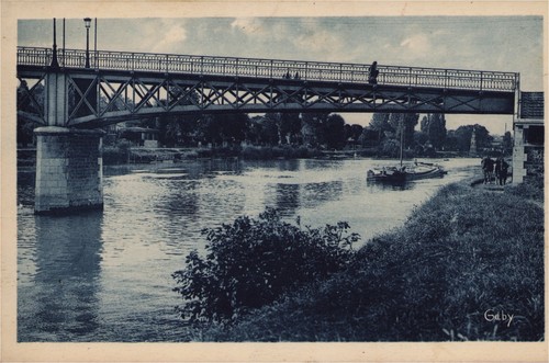 Cpa vue un pont - -, d'un