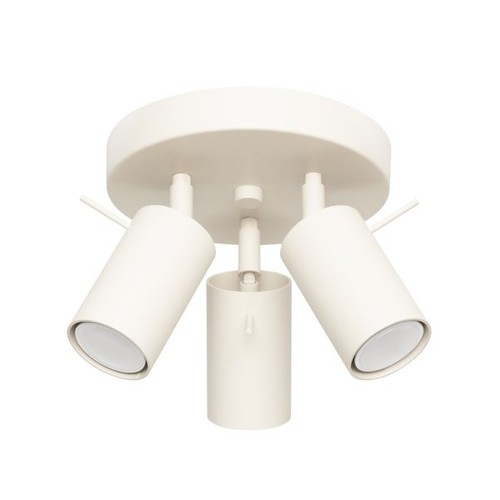 Plafonnier acier beige - beige, gu10