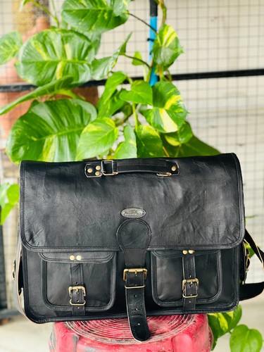 épais cuir sac bandoulière - Épais,