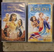 Lot 2 cassettes VHS Dream Works:  Le Prince d'Egypte/Joseph le roi des rêves