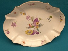 ANCIEN PLAT EN PORCELAINE DE MEISSEN A DÉCOR FLORAL