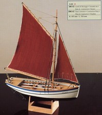 Corel SM43 Bateau Modèle Sloup Bateau Chalutier Français Échelle 1:25