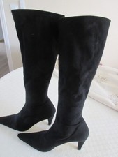 BOTTES DAIM NOIR - POINTURE 39 -