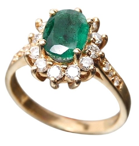 Bague grappe diamant - grappe,