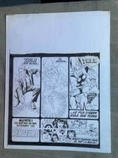 JEAN-YVES MITTON COUVERTURE ORIGINALE OMBRAX SAGA N°244 PG 4 25 x 33 cm MAI 1986