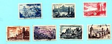 TIMBRES FRANCE 1955 SITES ET