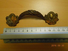 poignée meuble ancien laiton