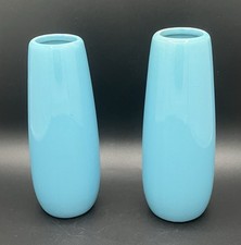 Paire de vases turquoise en