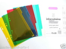 Intercalaires plastique - 5,