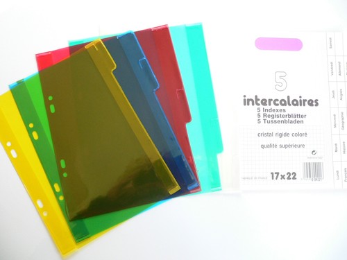 Intercalaires plastique - en,
